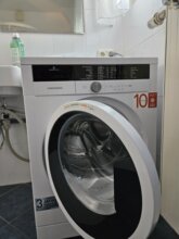 Ferienhaus Hedrich, Bad mit Waschmaschine